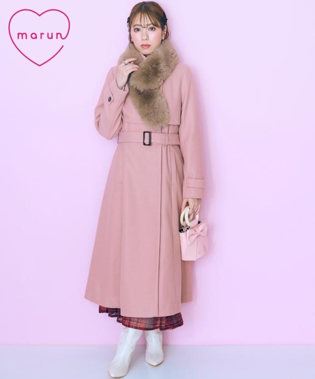 コート 大きいサイズ レディース 2way カラー ロング marun 6L/8L/10L ニッセン nissen