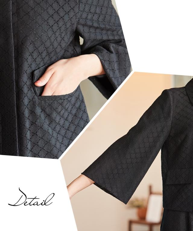 入学式・卒業式・フォーマル】サークルレースジャケットスカートスーツ