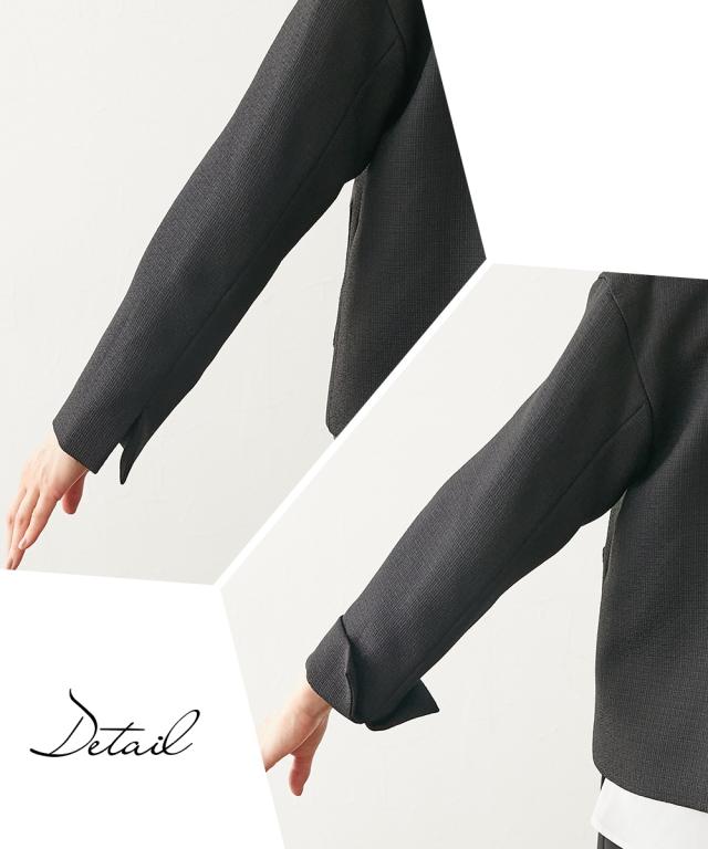 【入学式・卒業式・フォーマル】ノーカラーゴールドボタンジャケット3点セット（ジャケット＋ブラウス＋ワイドパンツ） 〔Neina〕 ニッセン nissen agesugi_sfaの通販は