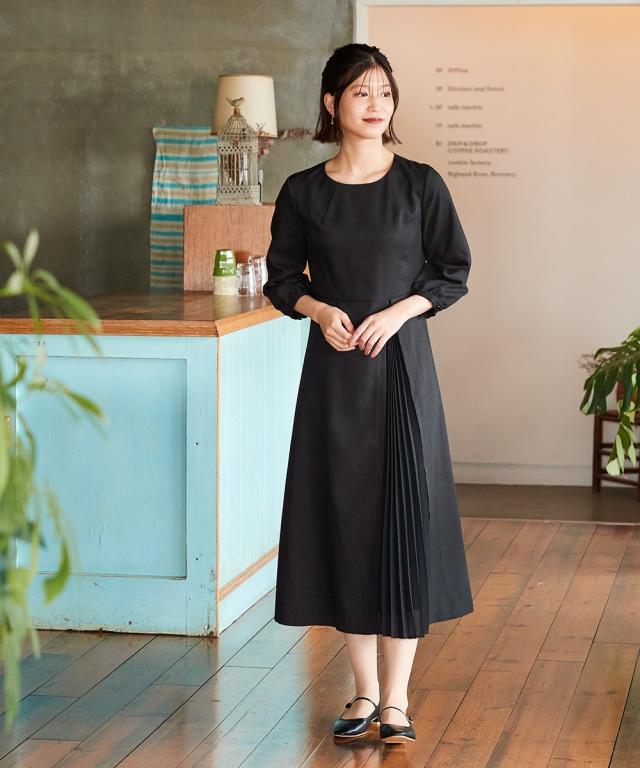 【入学式・卒業式・フォーマル】アシメプリーツナチュラルアンサンブル 〔Neina〕 ニッセン nissen_14