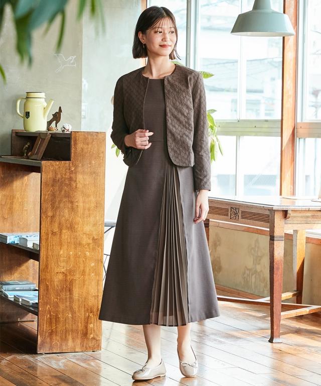 【入学式・卒業式・フォーマル】アシメプリーツナチュラルアンサンブル 〔Neina〕 ニッセン nissen_16