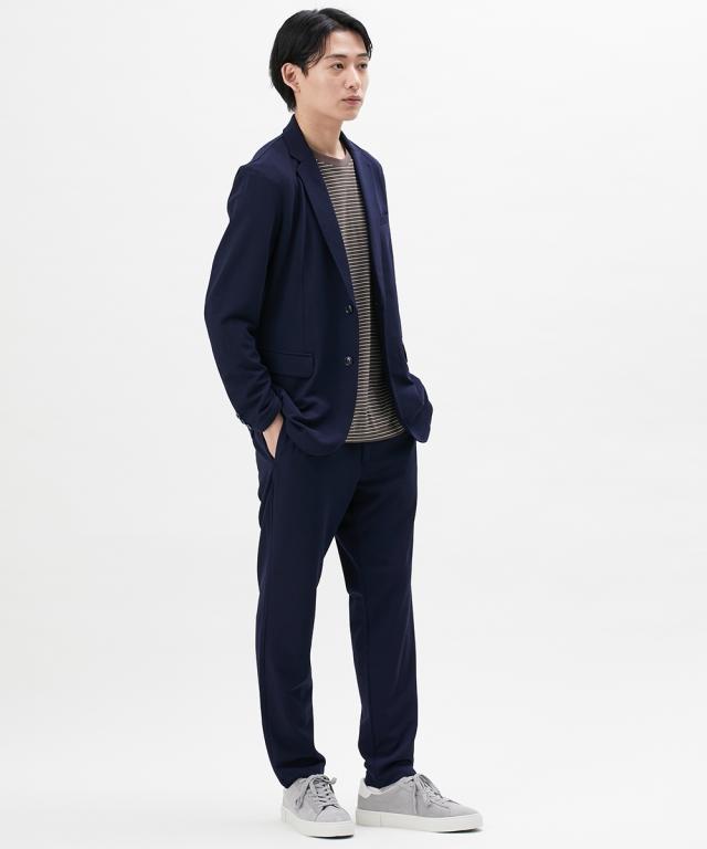 スーツ ビジネス メンズ ベルト ループ付 カットソー セットアップ ジャケット ＋イージー パンツ M/L/LL ニッセン nissen_11