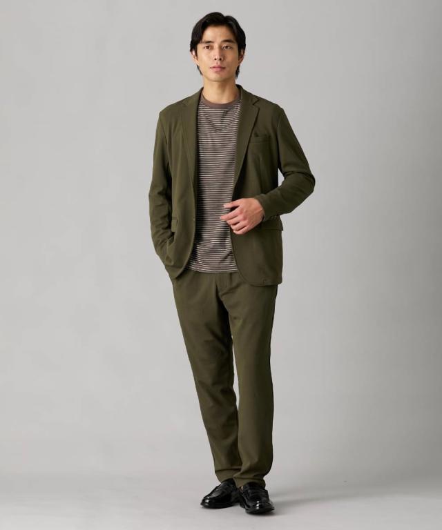 スーツ ビジネス メンズ ベルト ループ付 カットソー セットアップ ジャケット ＋イージー パンツ M/L/LL ニッセン nissen_14