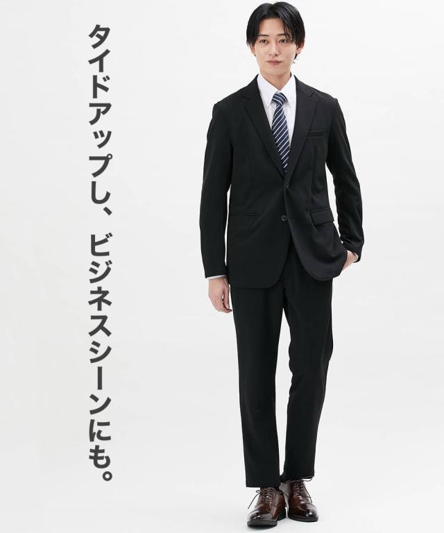スーツ ビジネス メンズ ベルト ループ付 カットソー セットアップ ジャケット ＋イージー パンツ ビッグ ラージ 3L〜10L ニッセン nissen スーツ ビジネス メンズ ベルト ループ付 カットソー セットアップ
