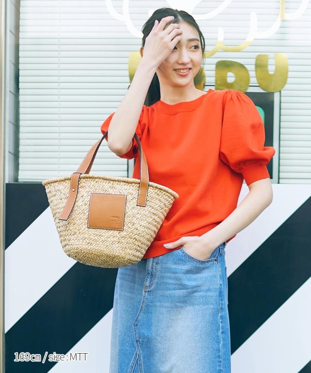 ニット セーター トールサイズ レディース 高身長 パフスリーブ
