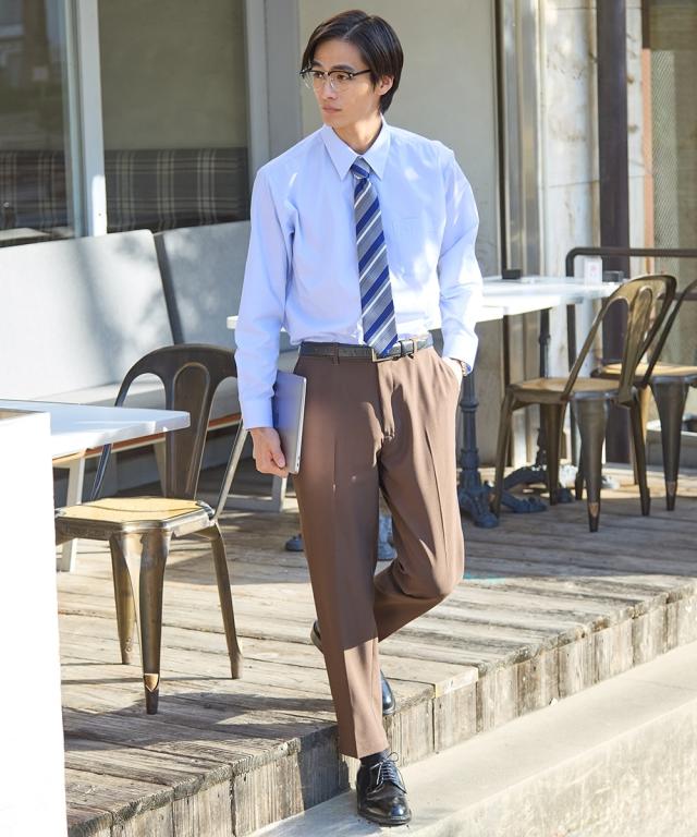 ワイシャツ メンズ 抗菌防臭 形態安定 長袖 ブルー系3枚組 レギュラー カラー 春 夏 秋 冬 大きいサイズ カッターシャツ | 3L/4L/5L/6L/8L | ニッセン nissen_11