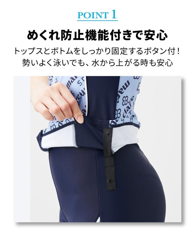 marie claire SPORT 水着 フィットネス 競泳 大きいサイズ レディース 全開ジップ ノースリーブ タンキニ 2点セット 水泳 M/L/LL/3L ニッセン nissen