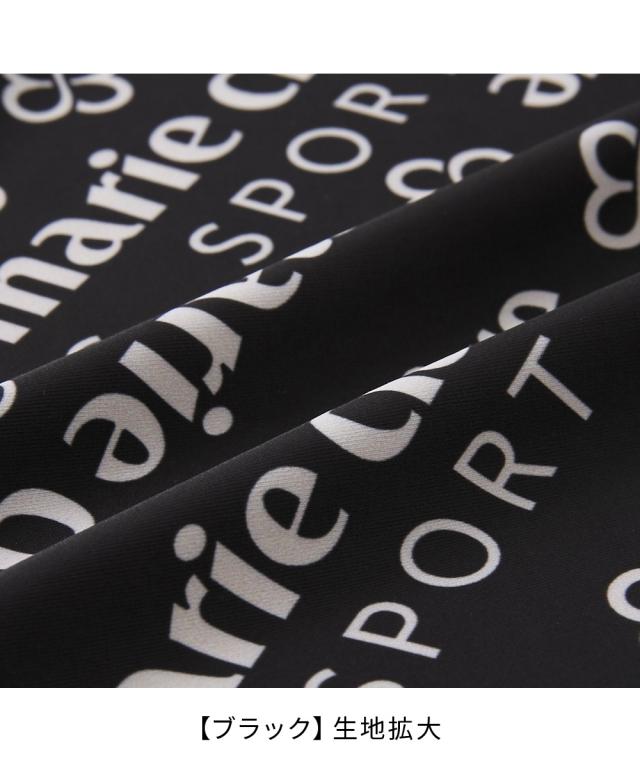 marie claire SPORT 水着 フィットネス 競泳 大きいサイズ レディース 全開ジップ ノースリーブ タンキニ 2点セット 水泳 M/L/LL/3L ニッセン nissen