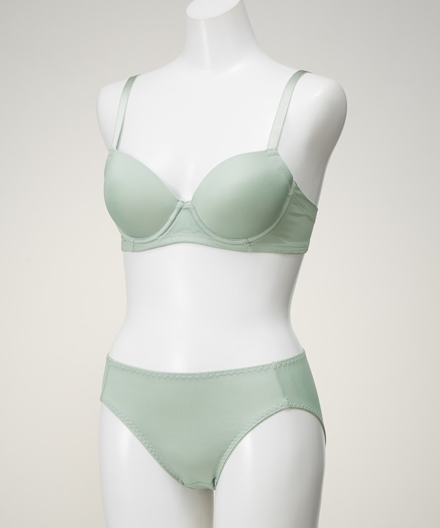 ブラジャー ショーツ セット レディース シンプルシームレス 5セット組  ブラショーツ 女性 インナー パンツ パンティ A70_M〜D80_L ニッセン nissen agesugi_sfaの通販は