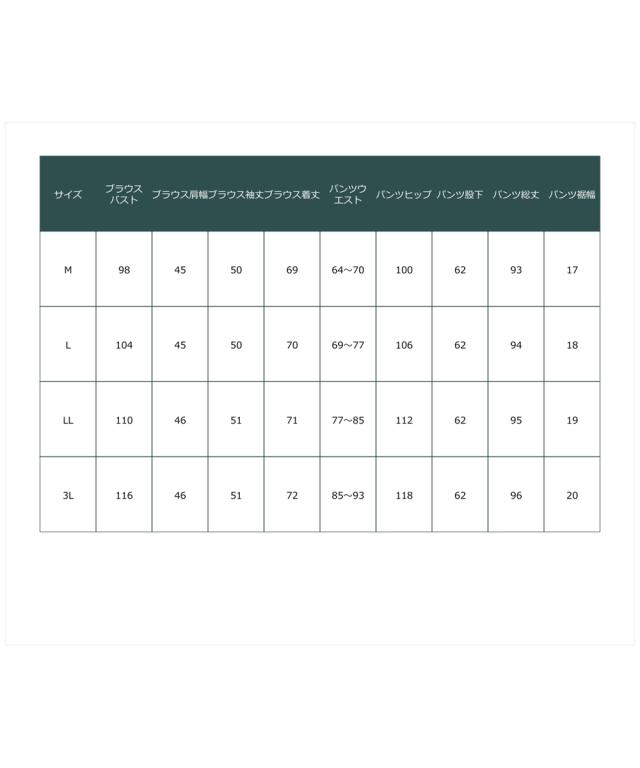 シャツ ブラウス シニア ファッション 後ろティアード セットアップ M/L/LL/3L ニッセン nissen_15