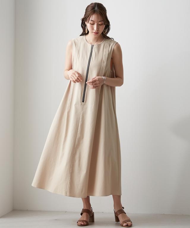 衣装 ロング マキシ レディース 側面うつり変わりジッパー OtonaSMILE  ひざ下 M/L ニッセン nissen agesugi_sfa