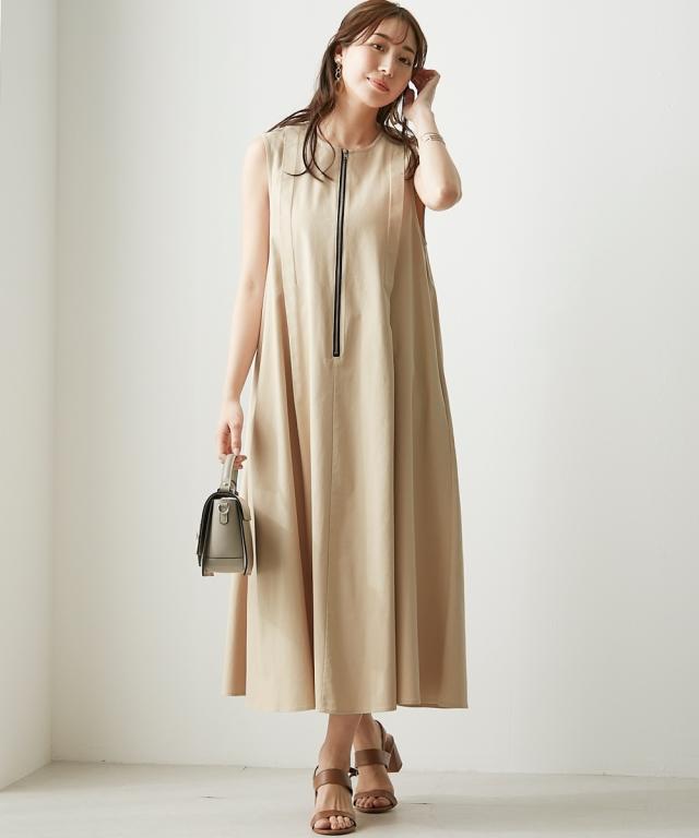 衣装 ロング マキシ レディース 側面うつり変わりジッパー OtonaSMILE  ひざ下 M/L ニッセン nissen agesugi_sfa