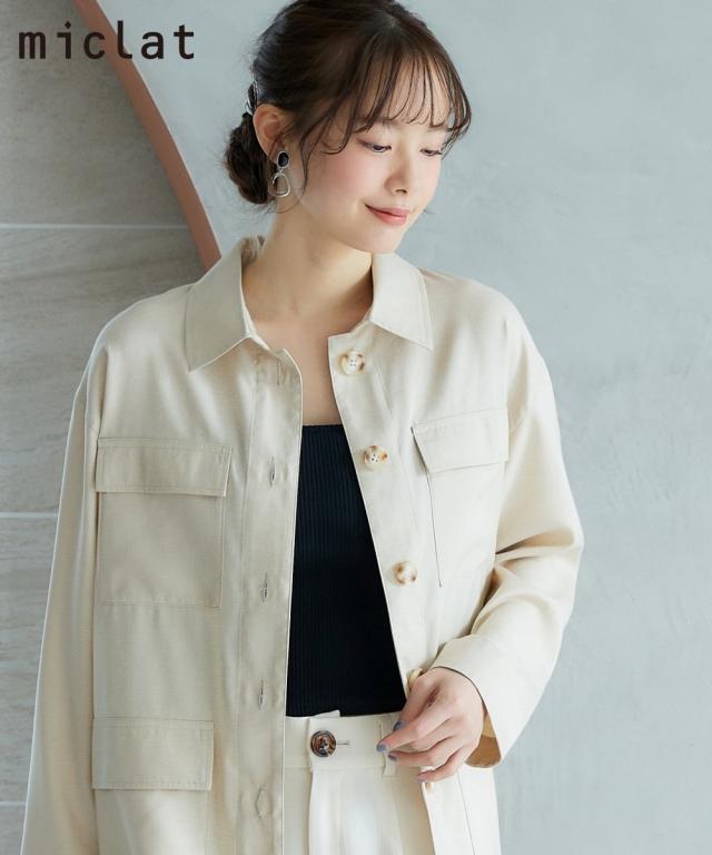 シャツ ブラウス 大きいサイズ レディース BIGシルエット miclat 6L/8L