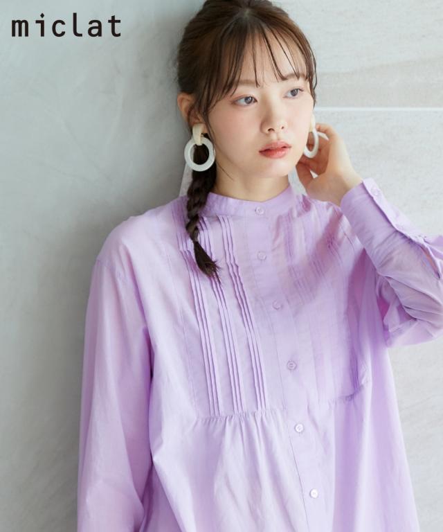 チュニック 大きいサイズ レディース シアーボイルボリューム シャツ miclat  体型カバー お尻隠れる L/LL/3L/4L/5L ニッセン nissen agesugi_sfaの通販は 6,589円