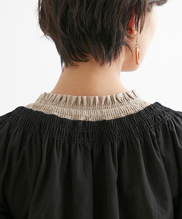ワンピース ロング マキシ レディース 綿100％ 衿配色 Otona Purete  ひざ下 LL/3L ニッセン nissen_7