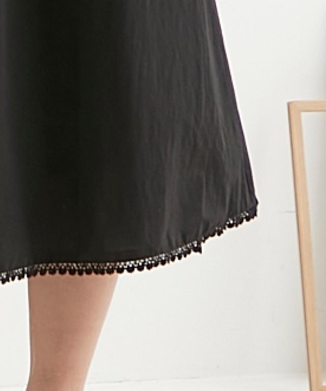 ワンピース ロング マキシ レディース 綿100％ 衿配色 Otona Purete  ひざ下 LL/3L ニッセン nissen_9