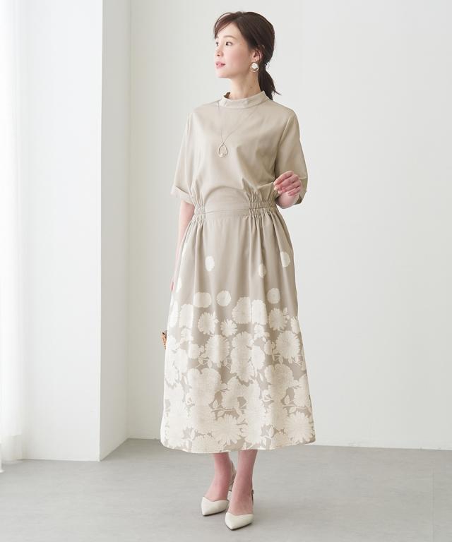 【新品未使用】ADELLY アデリー パネルプリントワンピース パッチワークワンピース | ITEM CATEGORY,DRESS／ドレス