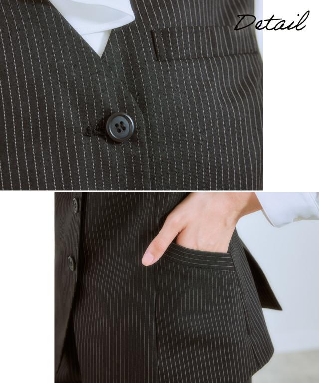 事務服 ベストスーツ パンツ レディース 会社制服 ベスト スーツ ＋ 消臭テープ付 会社 制服 ユニフォーム LL/3L ニッセン nissen agesugi_sfa