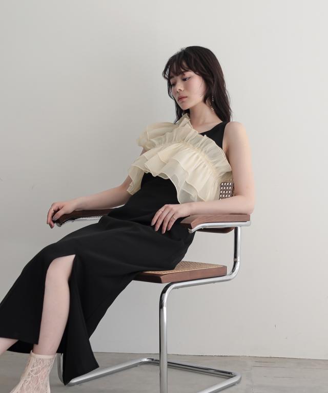 パーティドレス ワンピース レディース 結婚式 パーティー オケージョン ドレス オーガンジー3WAY デザイン 有 〔Callarus〕 二次会 LL/3L ニッセン nissen_7