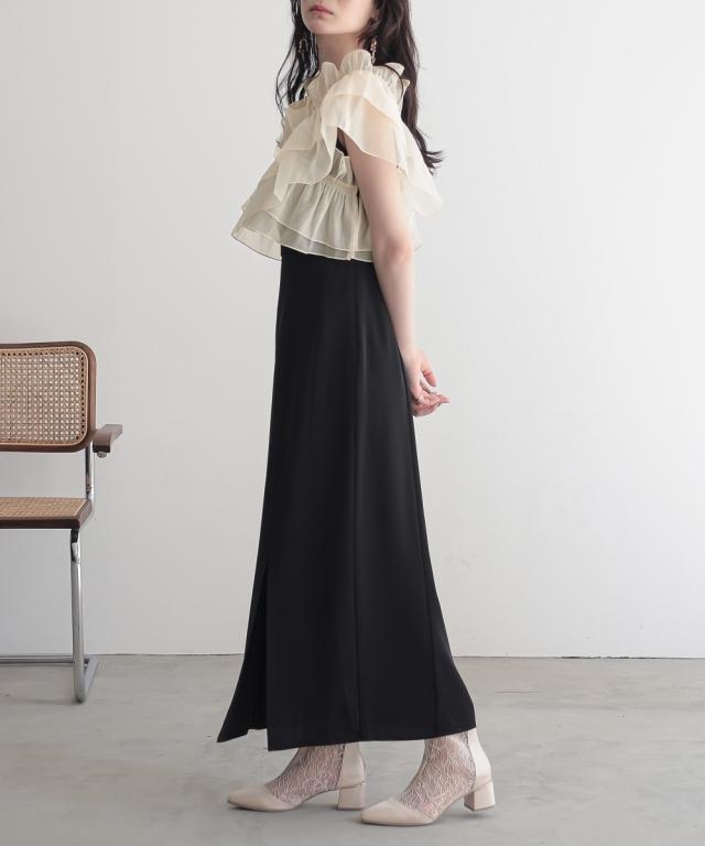 パーティドレス ワンピース レディース 結婚式 パーティー オケージョン ドレス オーガンジー3WAY デザイン 有 〔Callarus〕 二次会 LL/3L ニッセン nissen_14