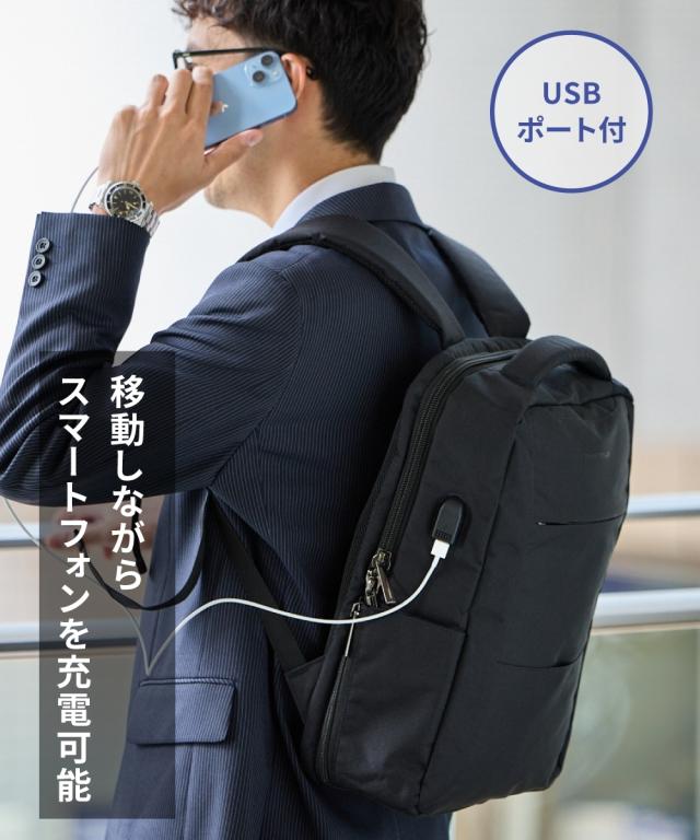 メンズ 多機能ナイロン ビジネス バッグ  かばん おしゃれ ニッセン nissen agesugi_sfaの通販は