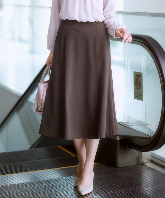 スーツ スカート 大きいサイズ レディース タテヨコ ストレッチ ロング