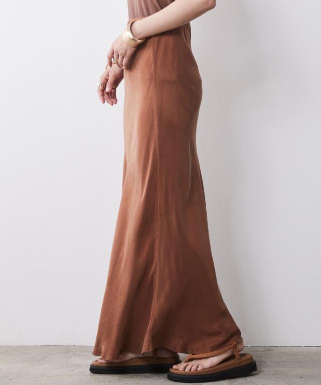ロングスカート レディース Aラインナロー マキシ スカート 脇丈96cm シックスタイル 春 夏 秋 マキシスカート 長め ロンスカ | M〜L〜5L | ニッセン nissen_7