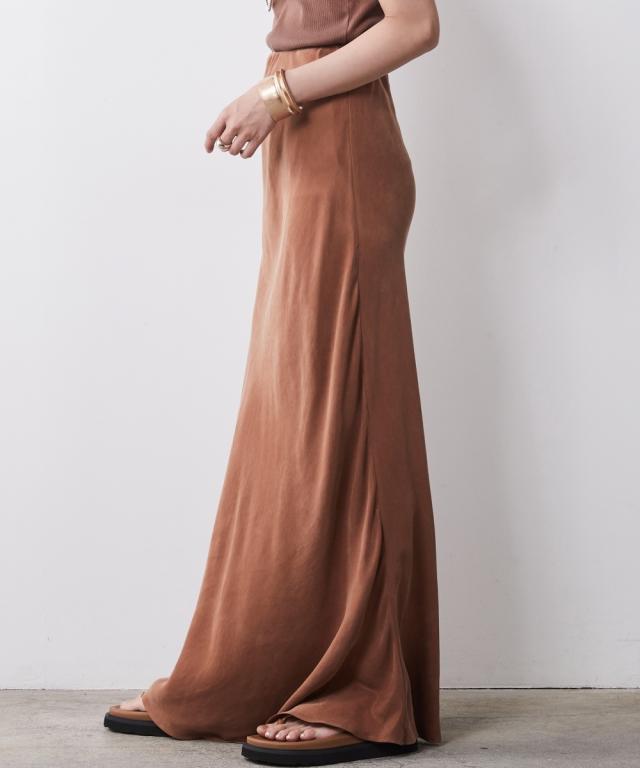 ロングスカート レディース Aラインナロー マキシ スカート 脇丈96cm