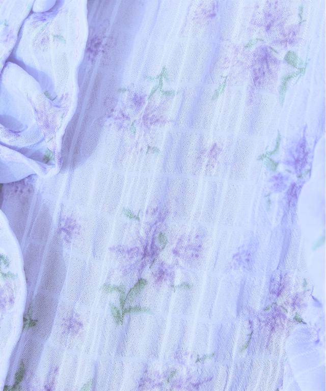 ワンピース ロング マキシ 大きいサイズ レディース フリル デザイン フラワー プリント marun ひざ下 L/LL/3L/4L/5L ニッセン nissen_13