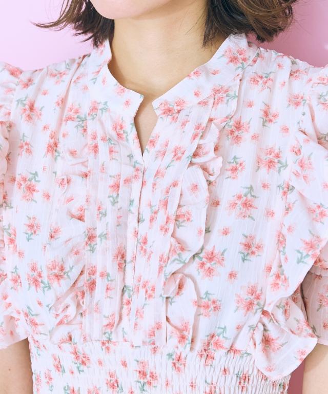 ワンピース ロング マキシ 大きいサイズ レディース フリル デザイン