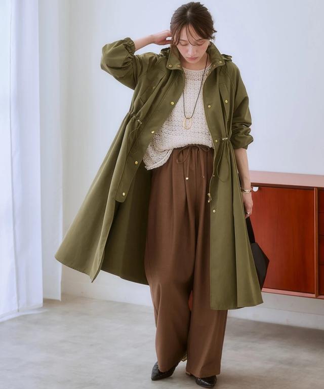 コート アウター レディース はっ水 マウンテン パーカー ロング丈 S/M