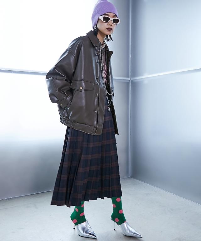 ジャケット アウター 大きいサイズ レディース フェイクレザー ブルゾン GEVS. 対応 M〜5L ニッセン nissen agesugi_sfaの通販は