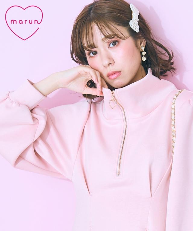 ワンピース ひざ丈 大きいサイズ レディース ハーフ ZIPタックフレア marun L/LL/3L/4L/5L ニッセン nissen agesugi_sfaの通販は 7,383円