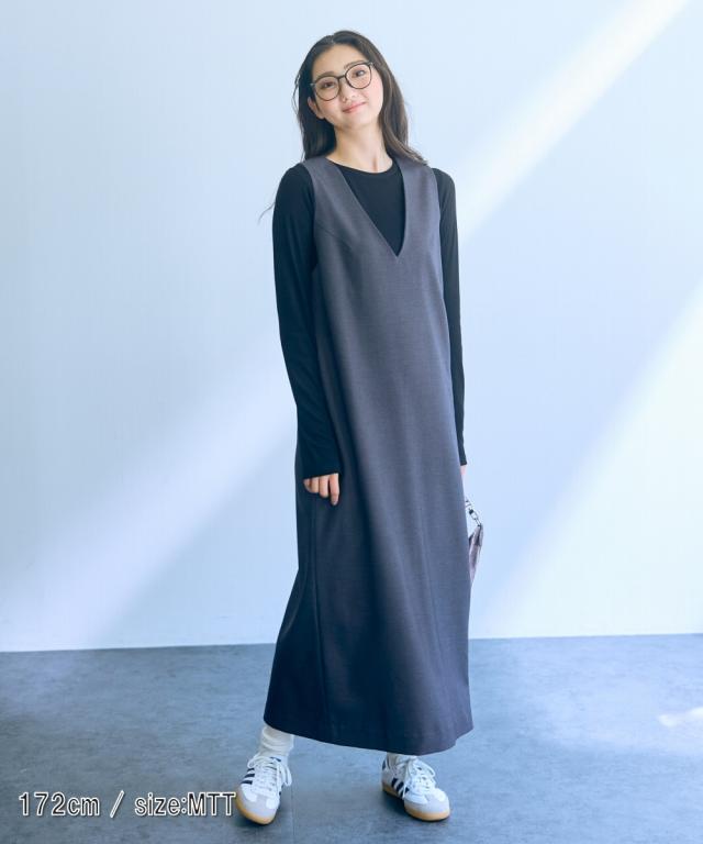トートバッグ、ジャンスカ、ワンピース ジャンパースカート トールサイズ レディース 高身長 Iライン