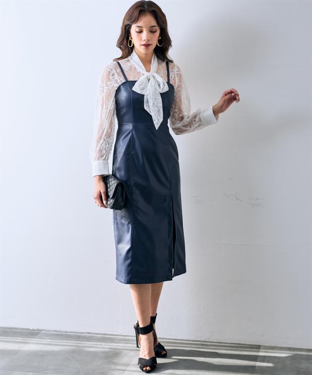 コート アウター 大きいサイズ レディース フェイクレザー ERES BELLA