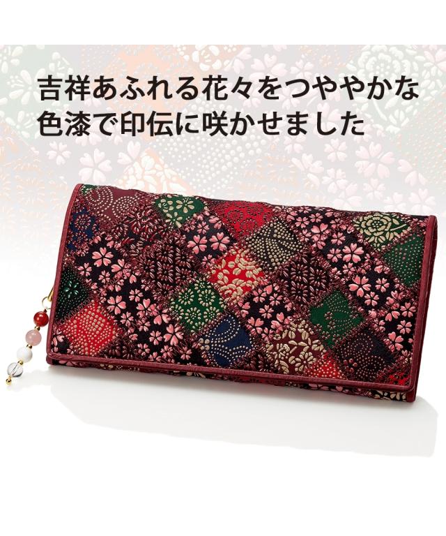印伝長 財布 花雅 ニッセン nissen agesugi_sfaの通販は