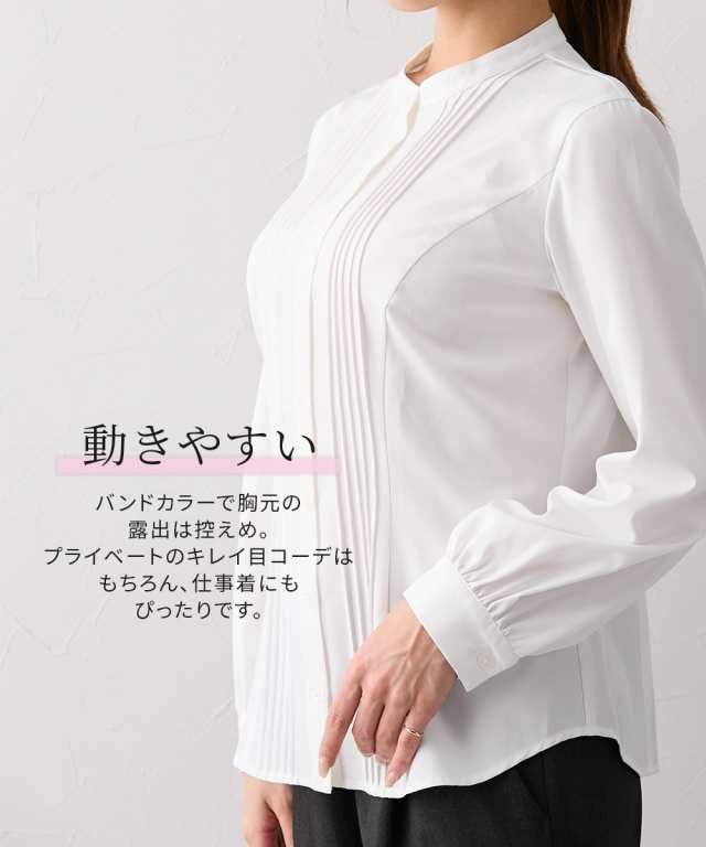 シャツ ブラウス レディース 大きい胸専用 長袖 ピンタック LL/3L ニッセン nissen agesugi_sfaの通販は abmoghatari.ir