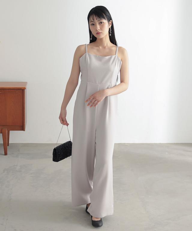 パーティドレス パンツ レディース 結婚式 パーティー ドレス チュール ボレロ ＋ オールインワン セットアップ 有  二次会 披露宴 S/M/L ニッセン nissen agesugi_sfaの通販は