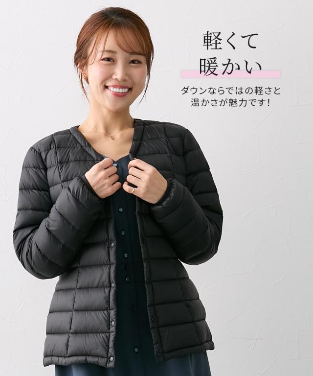 ジャケット アウター レディース 大きい胸専用 中にも着れるダウン LL/3L ニッセン nissen_7