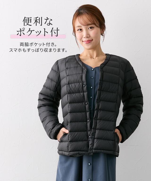 ジャケット アウター レディース 大きい胸専用 中にも着れるダウン LL/3L ニッセン nissen_11