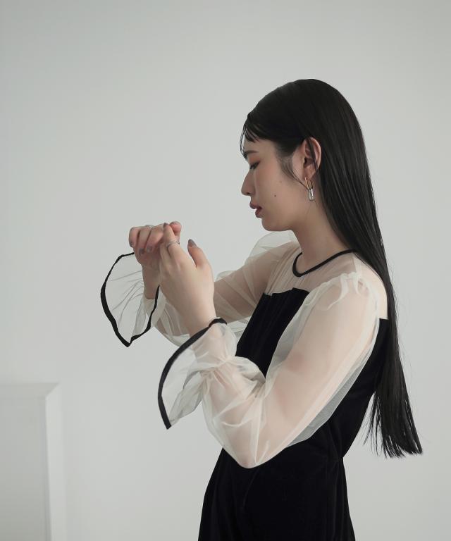 パーティドレス ワンピース レディース 結婚式 パーティー オケージョン ドレス アシメ デザイン ベロア 有 〔Callarus〕 二次会 披露宴 S/M/L ニッセン nissen_5