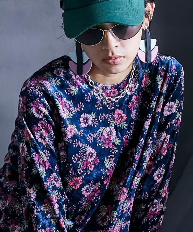 ワンピース ロング マキシ 大きいサイズ レディース フラワー プリント