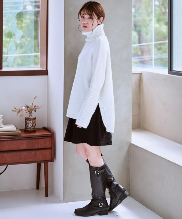 レディース 防水 防滑 エンジニア デザイン ロング ブーツ ワイズ3E 選べる筒丈 制菌 消臭中敷 シューズ 23/23.5/24/24.5cm ニッセン nissen_11
