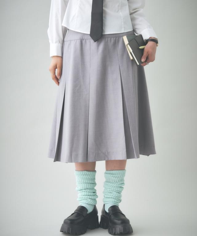 スカート ひざ丈 大きいサイズ レディース プリーツ M〜L/L〜LL/LL〜3L ニッセン nissen agesugi_sfaの通販は