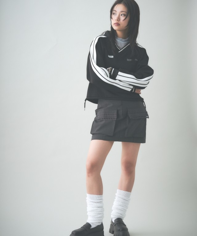 ミニスカート レディース カーゴミニ スカート M〜L/L〜LL ニッセン nissen agesugi_sfaの通販は