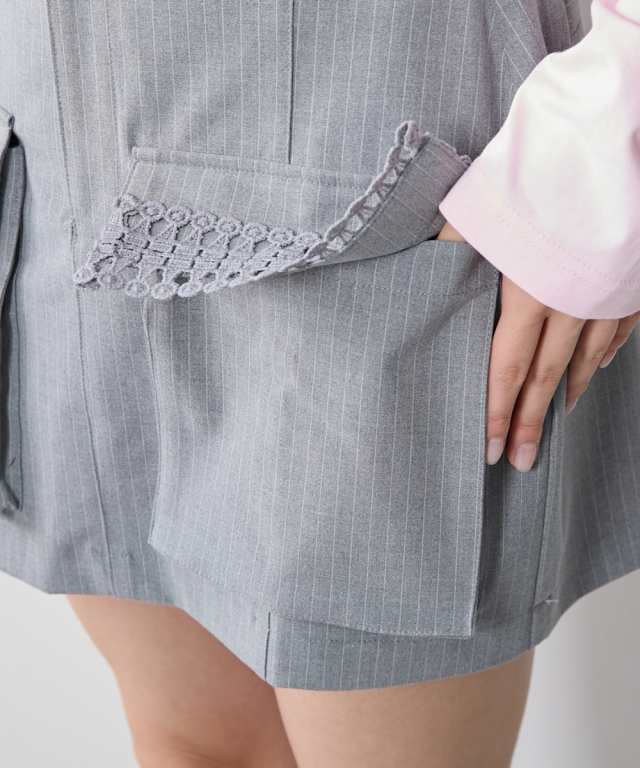ミニスカート レディース カーゴミニ スカート M〜L/L〜LL ニッセン nissen agesugi_sfaの通販は