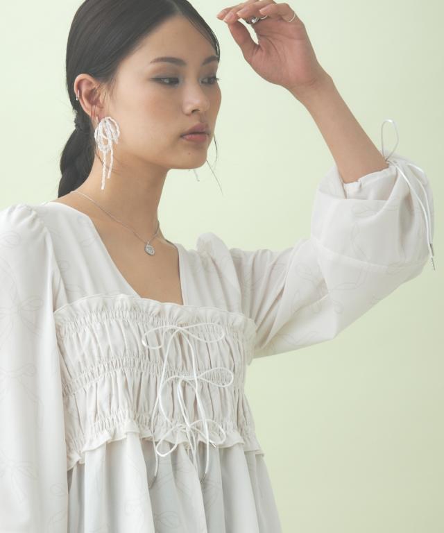 シャツ ブラウス レディース パフスリーブ M〜L/L〜LL ニッセン nissen シャツ ブラウス レディース パフスリーブ M〜L/L〜LL ニッセン nissen