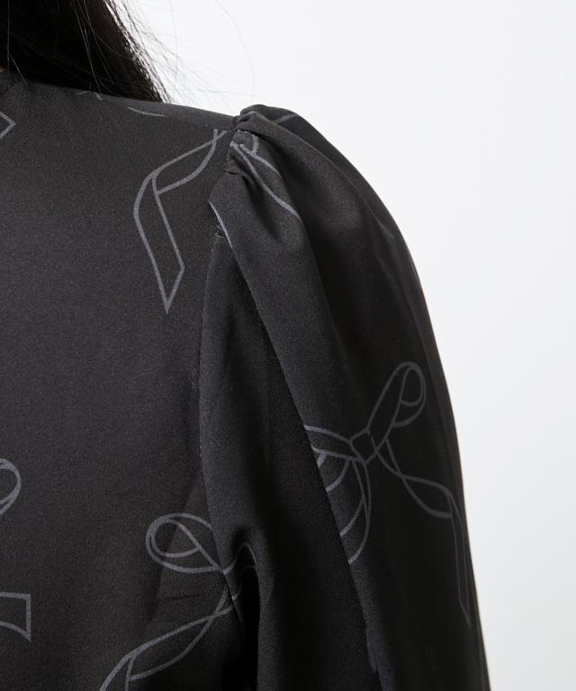 シャツ ブラウス レディース パフスリーブ M〜L/L〜LL ニッセン nissen