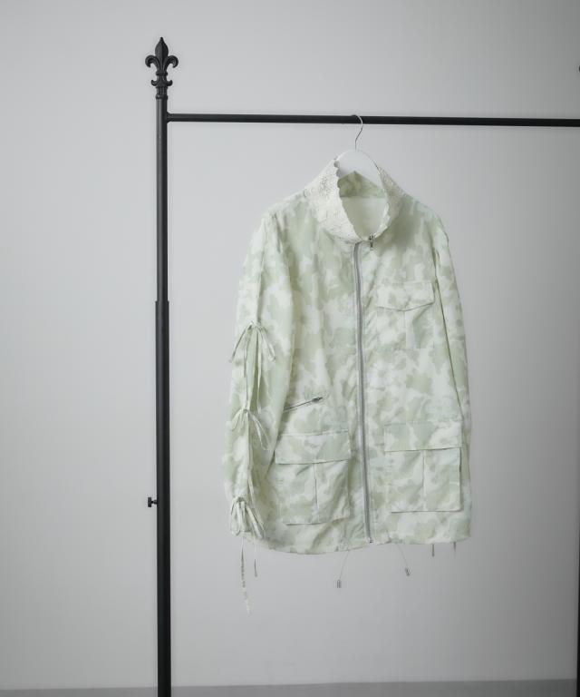 ジャケット アウター 大きいサイズ レディース ミリタリーナイロン M〜LL ニッセン nissen