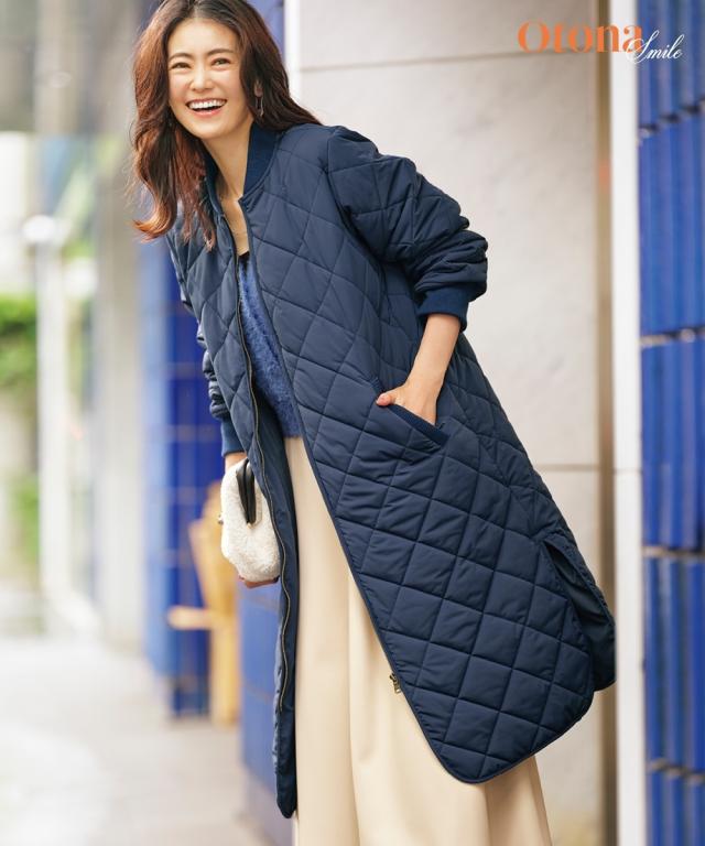 コート アウター レディース 中綿キルト OtonaSMILE M/L ニッセン nissen
